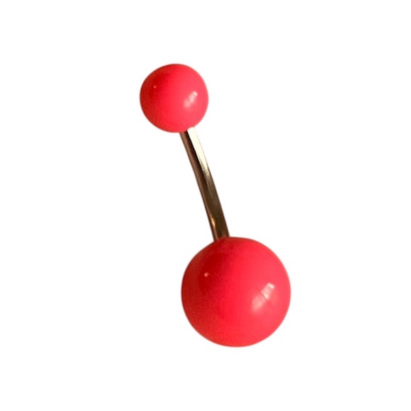 Neon Pink Belly Button Ring 💗✨ - Picture 3 of 3